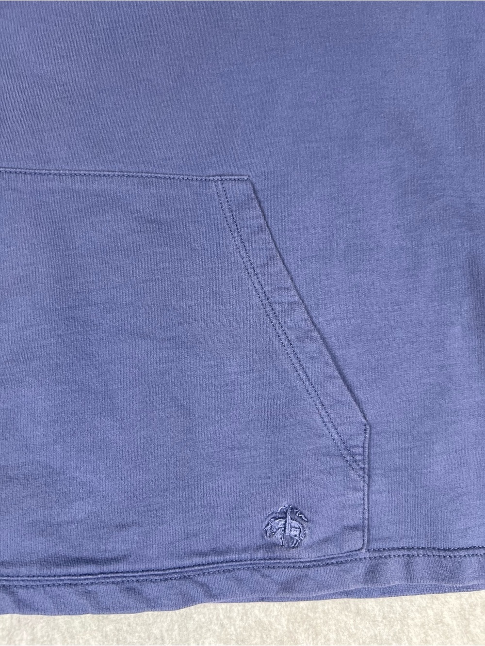 Brooks Brothers Pullover Cornflower Blue Patterned Accents Gold Snap Buttons - Picture 11 of 13